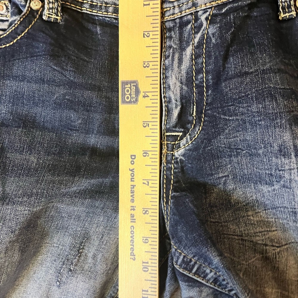 Ariya Distressed Blue Jeans WithSequins and Designs. Size 15/16 - Picture 8 of 10